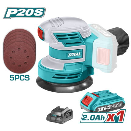 Akumulatorski ekscentrični brusilnik, 20V/10000rpm/P20S