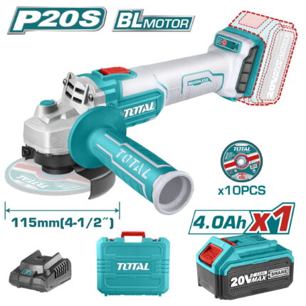Akumulatorski kotni brusilnik, 20V/8500rpm/P20S, serija INDUSTRIAL