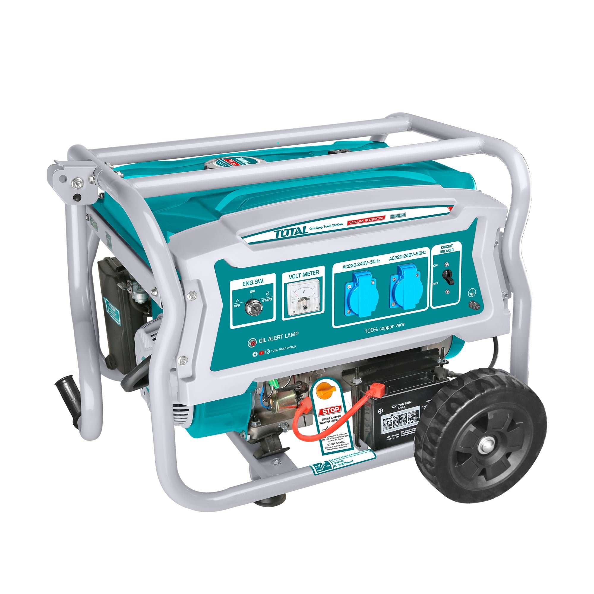 Generator bencinski 3,5KW, 15L/8hp/11hours/3000rpm, serija INDUSTRIAL (TP135006E) Generator bencinski 3,5KW, 15L/8hp/11hours/3000rpm, serija INDUSTRIAL (TP135006E)