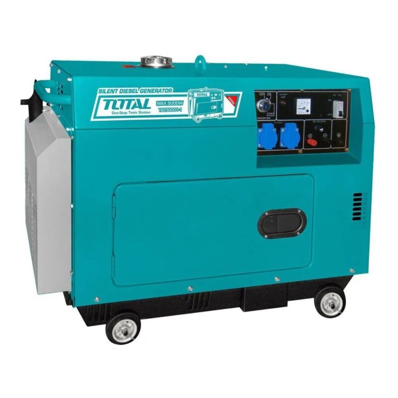 Tihi dizelski generator 5KW, 17L/9hp/9hours/3000rpm