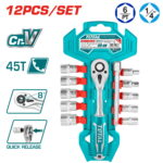 12-delni komplet ključev 1/4" (žepni), serija INDUSTRIAL