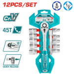 12-delni set 1/2"  nastavkov (žepni), serija INDUSTRIAL