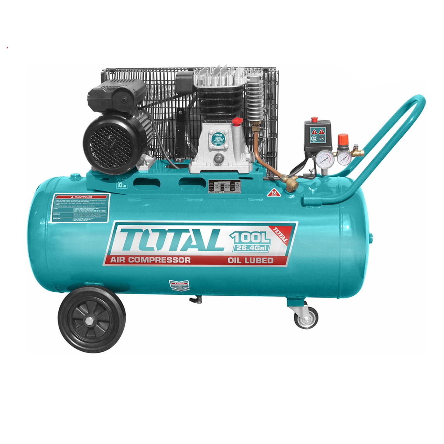 Zračni kompresor 100L / 2.2 kW / 92db / 8bar/IND Zračni kompresor 100L / 2.2 kW / 92db / 8bar/IND