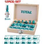12 Pcs router bits set(8mm)  (TACSR1121)