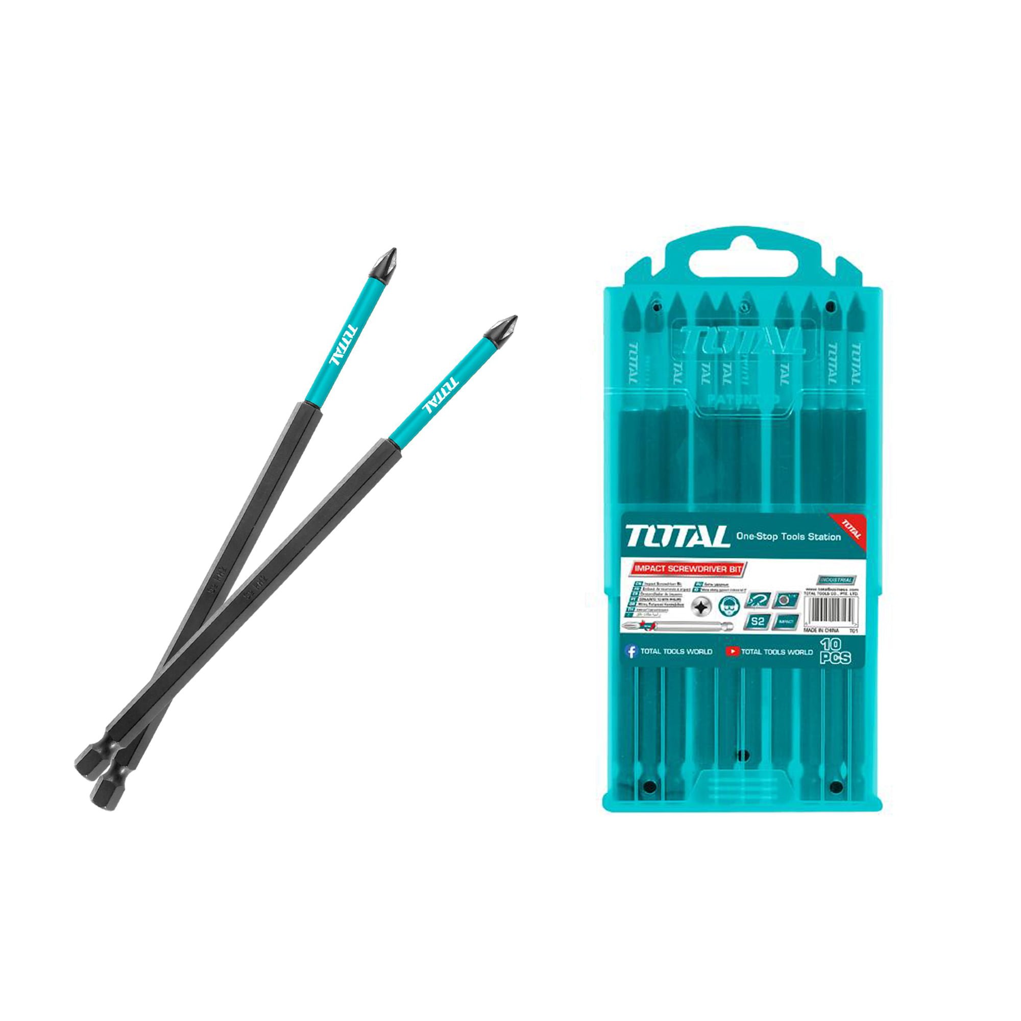 10-delni set udarnih nastavkov za izvijač 250mm /IND (TACIM16PH1103) 10-delni set udarnih nastavkov za izvijač 250mm /IND (TACIM16PH1103)