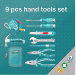 9-delni set ročnega orodja (THKTHP90097)