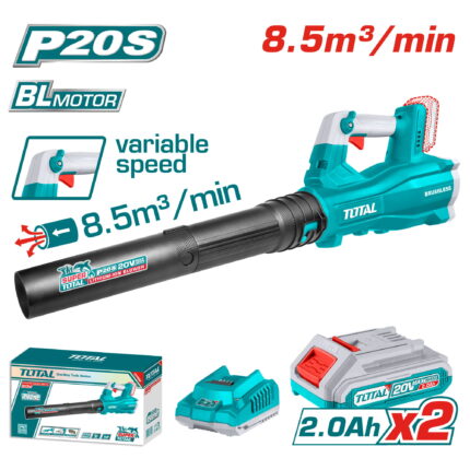 Akumulatorsko električno puhalo SET, 18500rpm/20V/2.0Ah-7.5Ah/P20S/ INDUSTRIAL (TABLI204282)