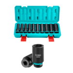 10-delni set 1/2" nastavkov za udarni ključ 2102L / INDUSTRIAL (THKISD12102L)
