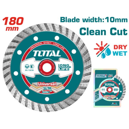 Turbo diamantna rezalna plošča 180(7")X22.2mm / 10mm (TAC2131803)