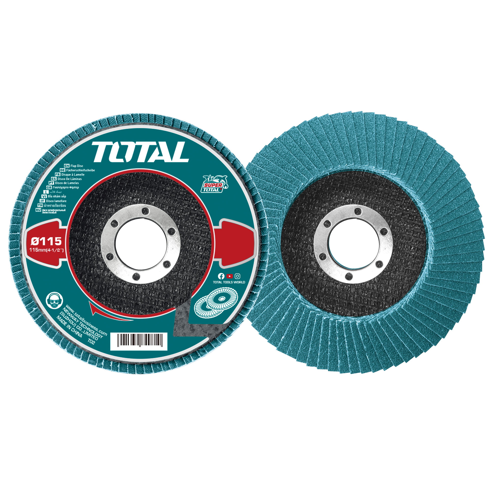 Lamelni brusni disk 115x22mm, P80 (TAC641153) Lamelni brusni disk 115x22mm, P80 (TAC641153)