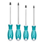 4-delni set izvijačev, CRV/ SL5.5X100mm/SL6.5X150mm/ PH1X100mm/ PH2X150mm (THT250604)