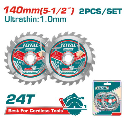 Ultra-thin TCT saw blade set, 140mm /2pcs/ INDUSTRIAL (TAC2331403)