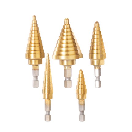 Set 5 step drill bit HSS 4341 INDUSTRIAL (TACSD2051)