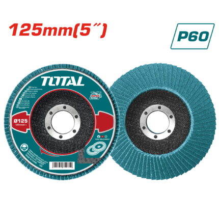 Zirconium flap disc 125x22mm, P60 (TAC641252)