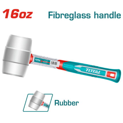 Rubber hammer 450 g / INDUSTRIAL (THRUH6916)