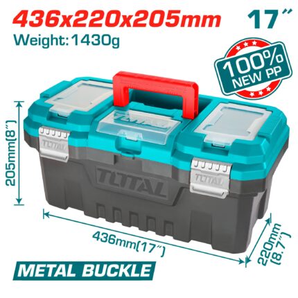 17" Plastic tool box, 1430g (TPBX0172)
