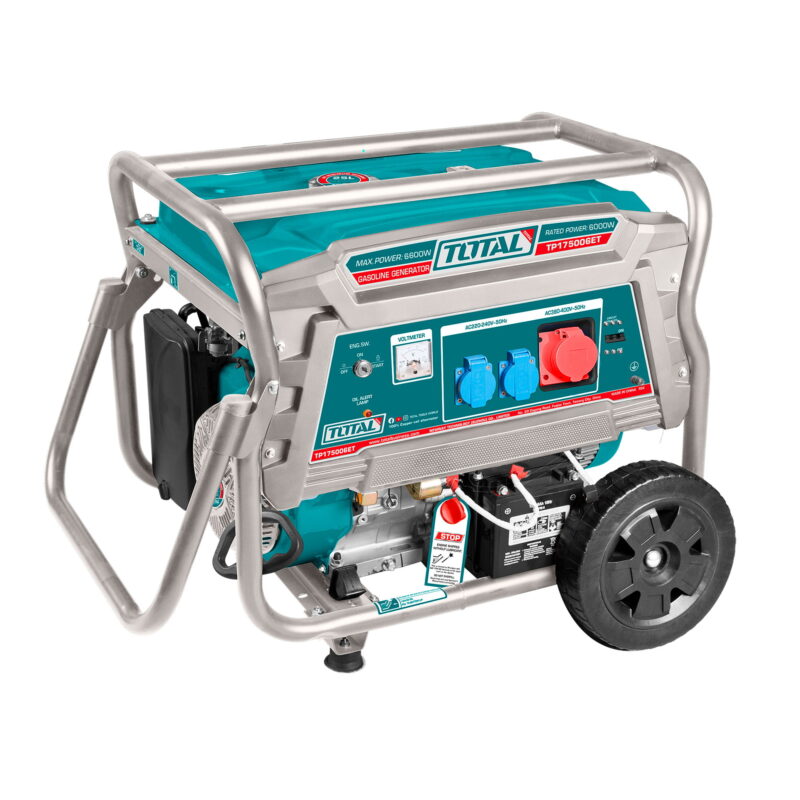 Gasoline generator 6,6kW, 25L/15hp/9hours/3000rpm, serija INDUSTRIAL (TP175006ET)