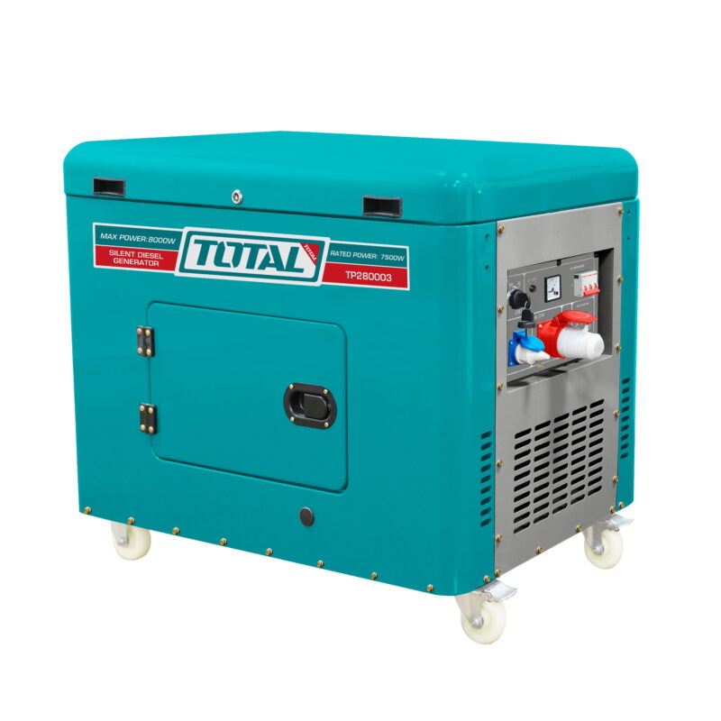 Silent diesel generator 8kW, 25L/9hp/9hours/3000rpm (TP280003)