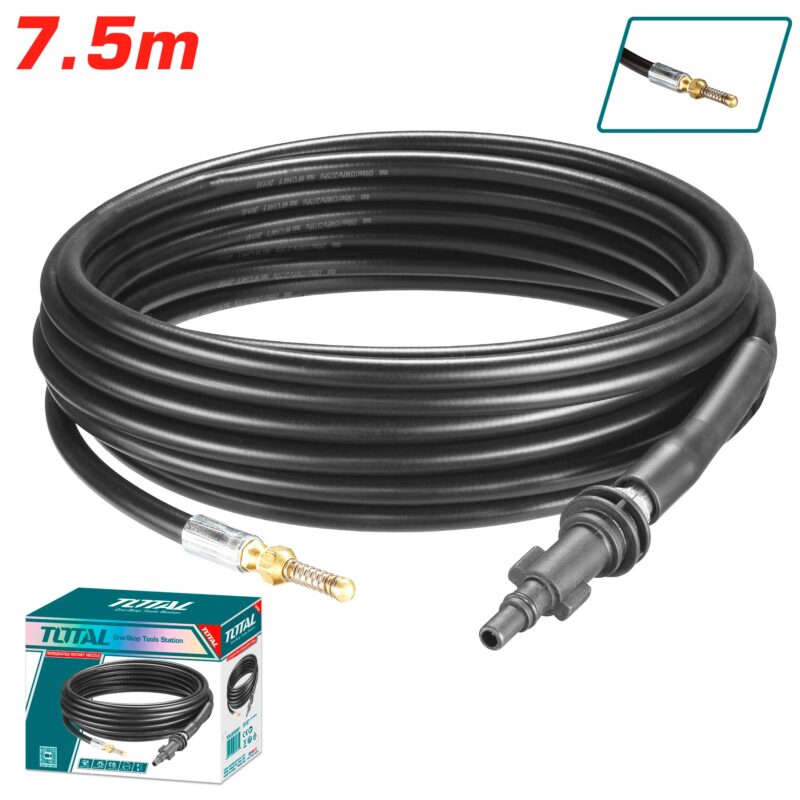 Pipe cleaning hose 7,5m / 150bar (TGTPCH751)