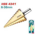 Step drill bit 6-38 mm HSS 4341 INDUSTRIAL (TAC7563801)